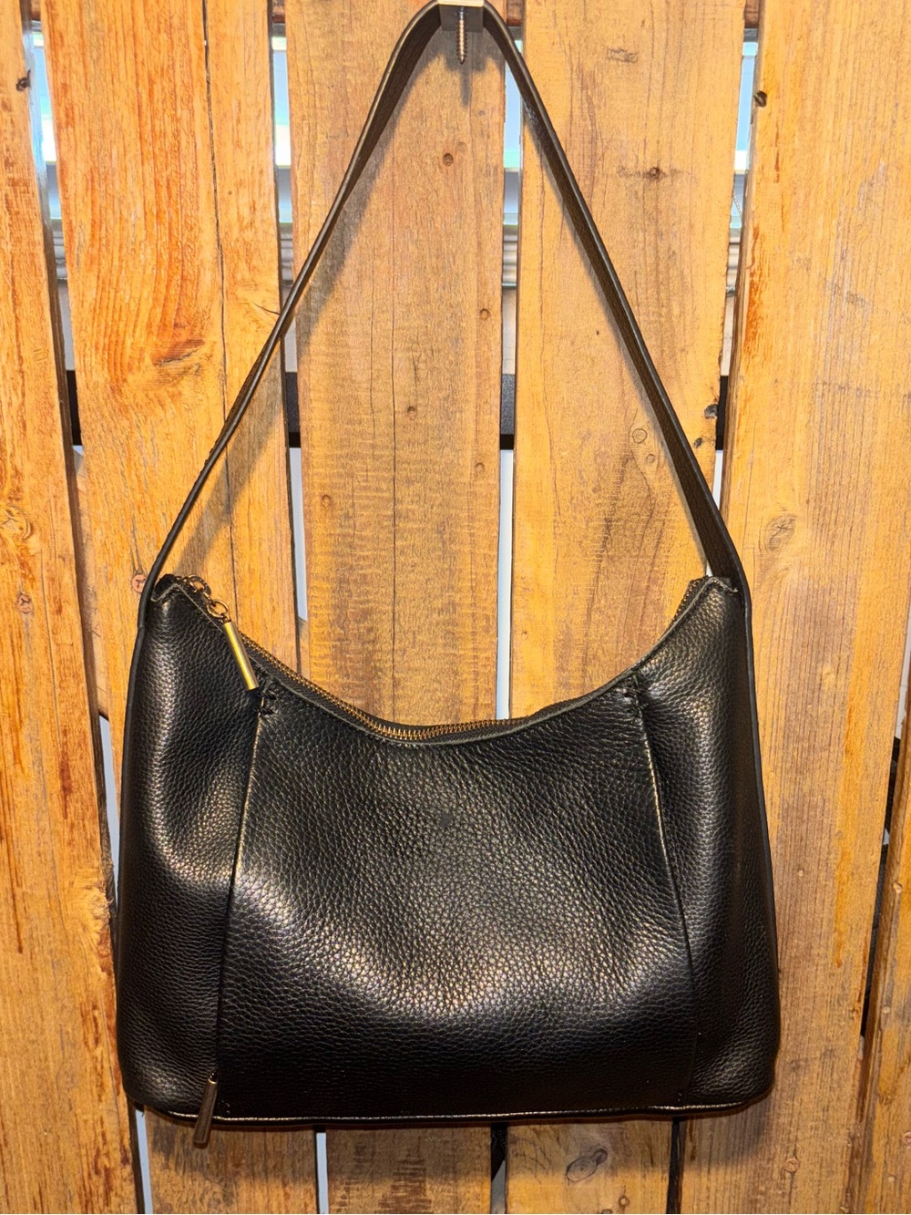 The Sak Black Leather Shoulder Bag
